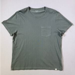 Madewell All Day Cotton Tee Large, green, Large $35